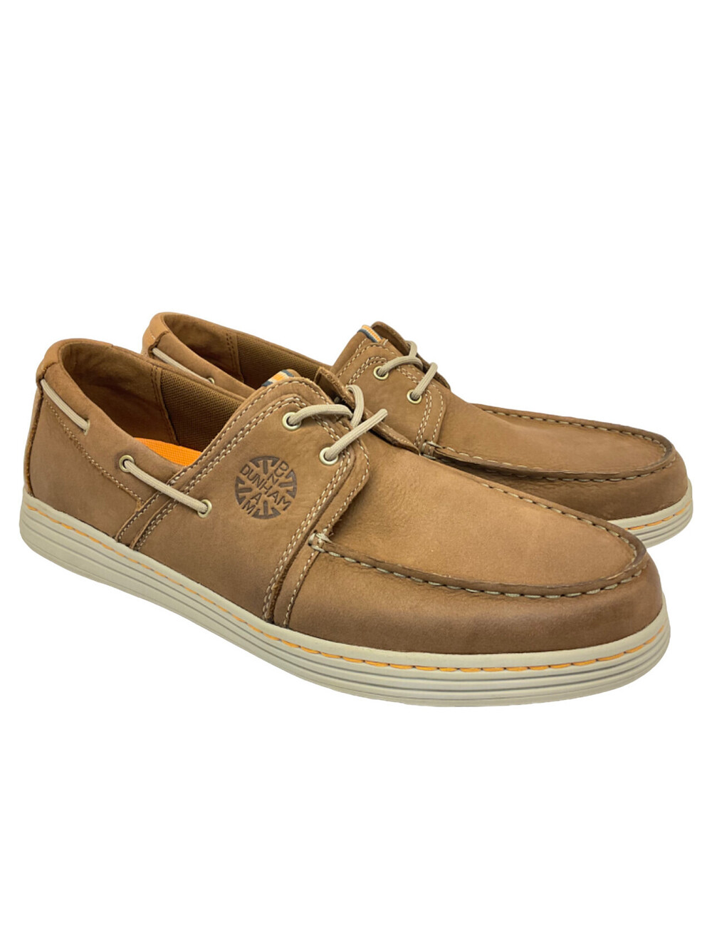 Dunham Men's Low-Cut Lace-Up Casual Loafers DAH01 Brown Leather Size 11.5D
